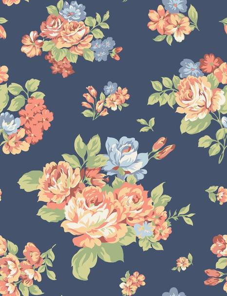 Seamless flowers pattern - Φωτογραφία, εικόνα
