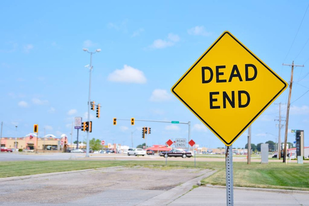 Dead End σύμβολο για την πόλη. - Φωτογραφία, εικόνα