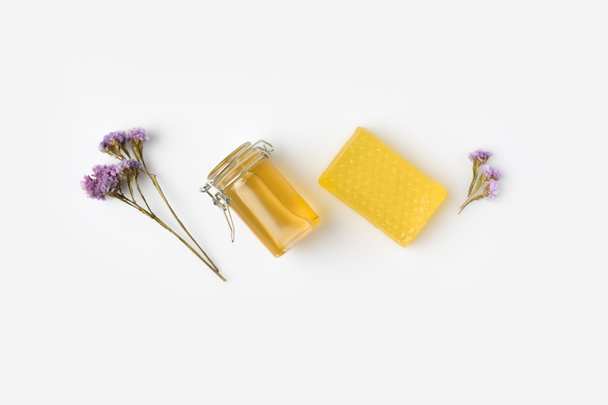 honey soap with lavender - Photo, Image