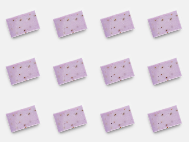 lavender handcrafted soap pattern - Фото, изображение
