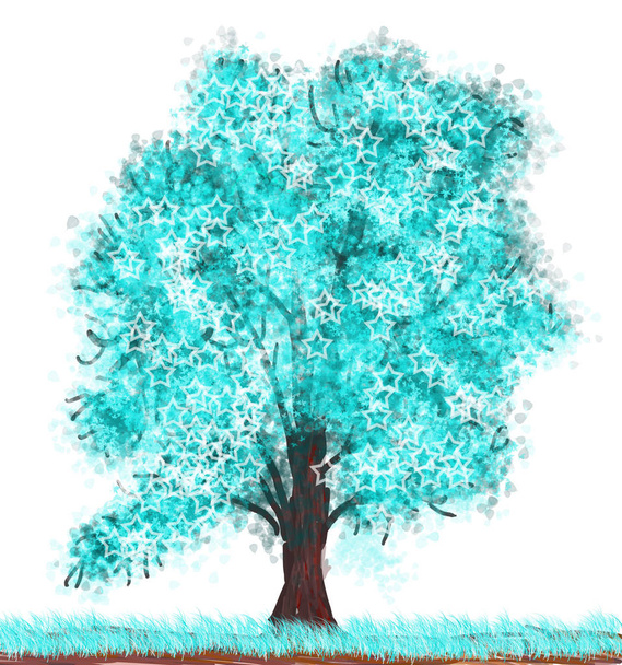 arbre feuillu d'hiver
 - Photo, image