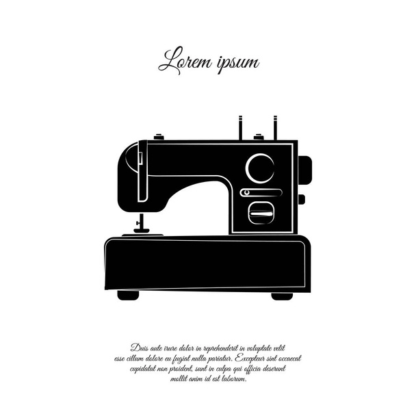 Manual sew machine icon. Outline manual sew machine vector icon for web  design isolated on white background Stock Vector