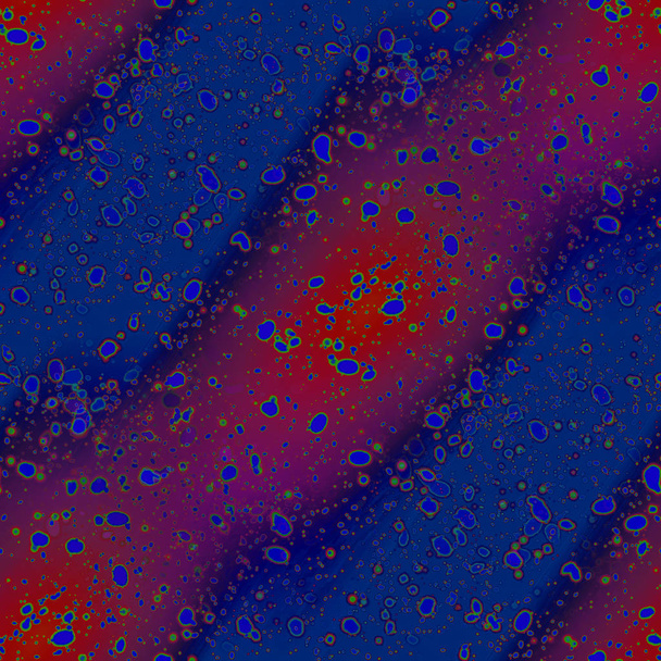 unregelmäßige Streifen Muster dunkelblau, rot und lila mit dunkelblauen Elementen und Punkten diagonal - Foto, Bild