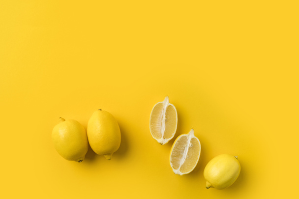 cut and unprocessed lemons - Photo, Image