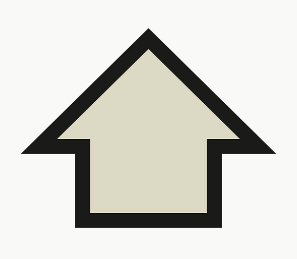 arrow icon on white background - Vector, Image