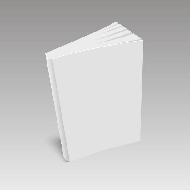 Blank Book Cover Template On White Stock Vector (Royalty Free) 160840310
