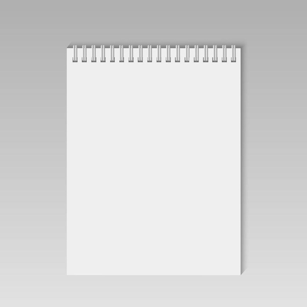 Cuaderno espiral con líneas. Vector
 - Vector, imagen