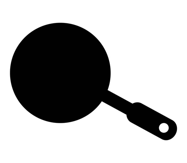 frying pan icon on white background - Vector, Image
