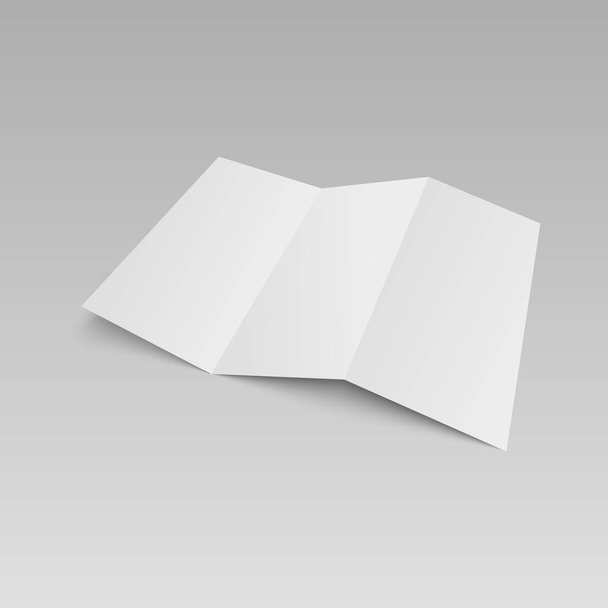 Τριπλή πρότυπο λευκό χαρτί. Εικονογράφηση διάνυσμα - Διάνυσμα, εικόνα