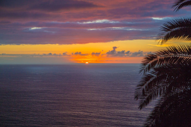 Breathtaking ocean sunset view on Tenerife - Photo, image