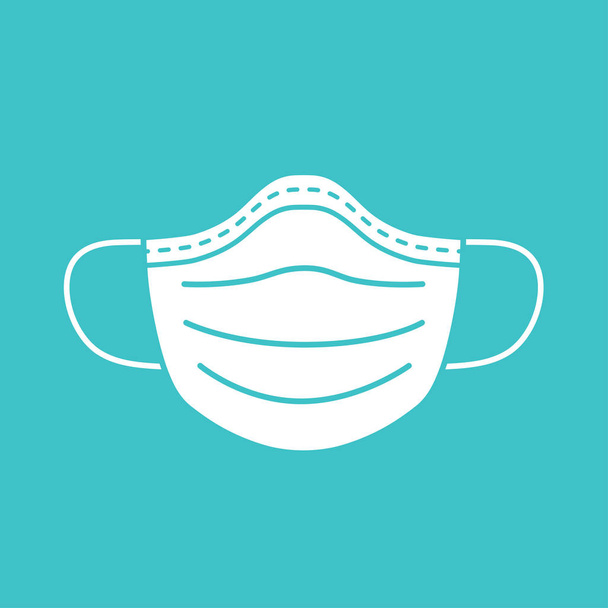 Medical mask vector icon. - Vector, Image