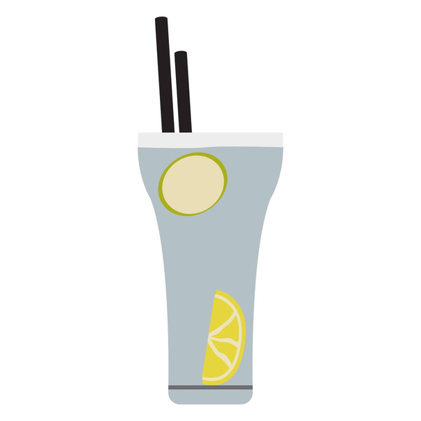 Isolated cocktail illustration - Vector, Imagen