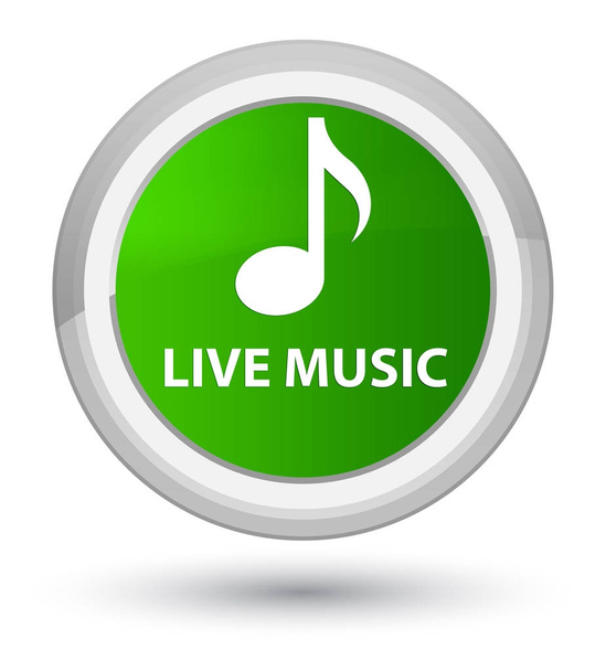 Música en vivo botón redondo verde primo
 - Foto, imagen