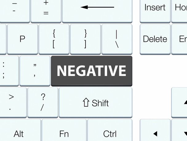 Tecla de teclado preto negativo
 - Foto, Imagem