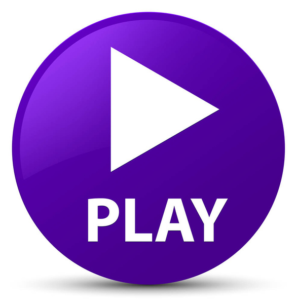 Jouer bouton rond violet
 - Photo, image