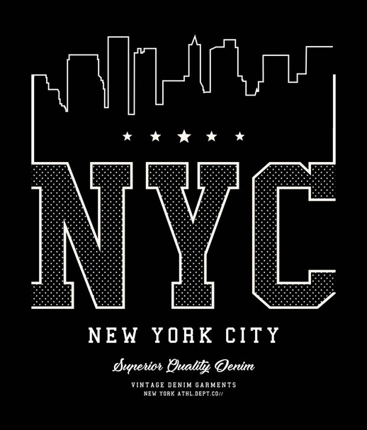 vetor skyline tipografia nova york
  - Vetor, Imagem
