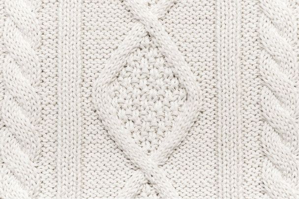 Knitting wool fabric  texture background - Fotó, kép