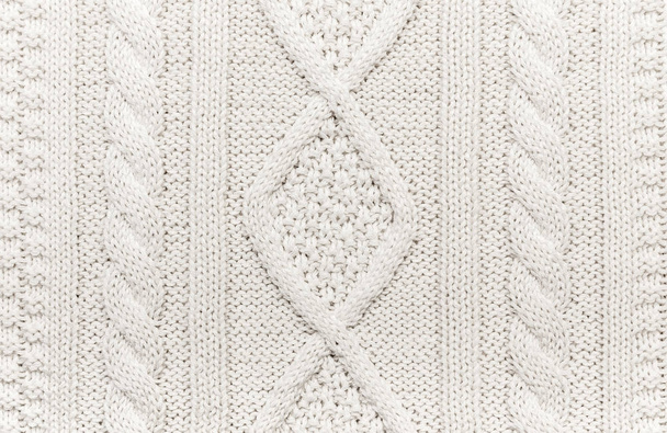 Knitting wool fabric  texture background - Photo, Image