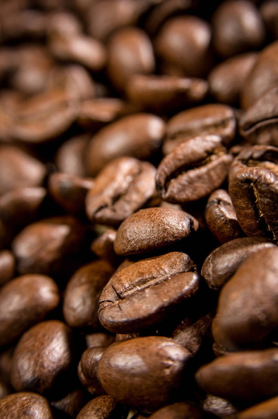 Granos de café marrón para fondo y textura
 - Foto, imagen