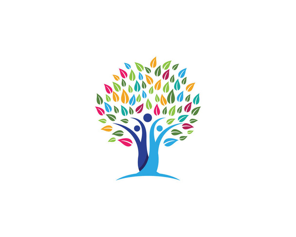 family tree symbol icon design - Vector, Image