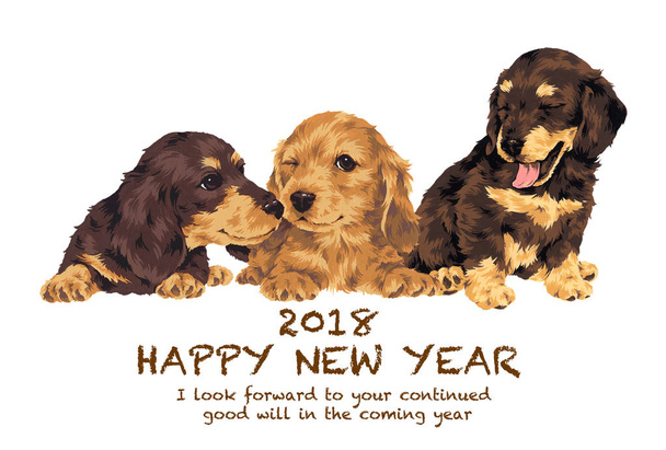 Κάρτα νέου έτους 2018 - Φωτογραφία, εικόνα