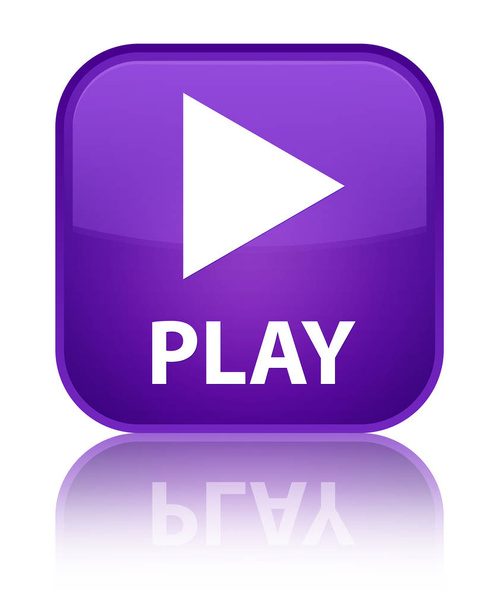 Play special purple square button - Photo, Image