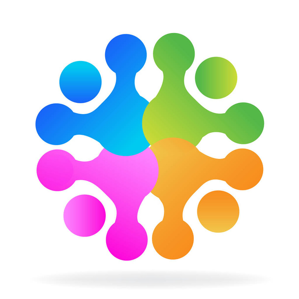 Logo technology team app - Vektor, Bild