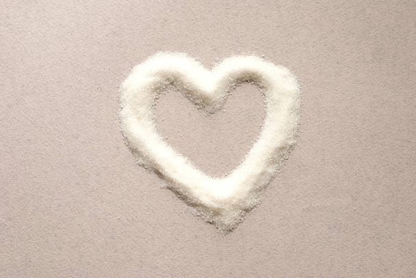A heart peppered with sugar. - Photo, Image