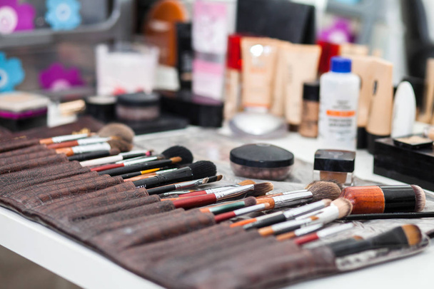 Makeup artist workflow. - Photo, Image