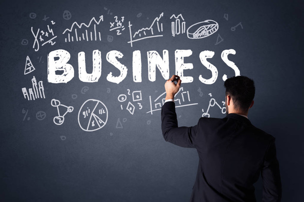 Businessman with business plan  - Foto, Imagem