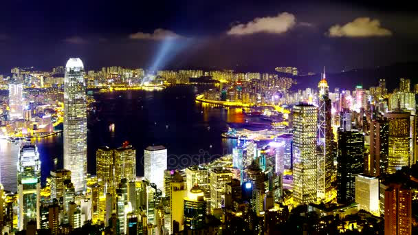 Hong Kong por la noche - Metraje, vídeo