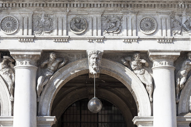 National Library of St Mark's (Biblioteca Marciana), facade, Venice, Italy - Photo, image
