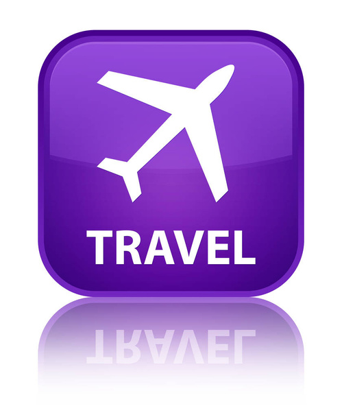 Подорожі (піктограма літака) спеціальна фіолетова квадратна кнопка
 - Фото, зображення