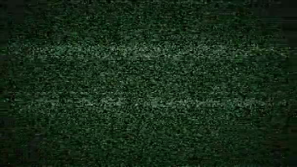 テレビのノイズ背景 - グリーン - 映像、動画