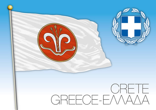 Crete regional flag, Greece - Vector, Image
