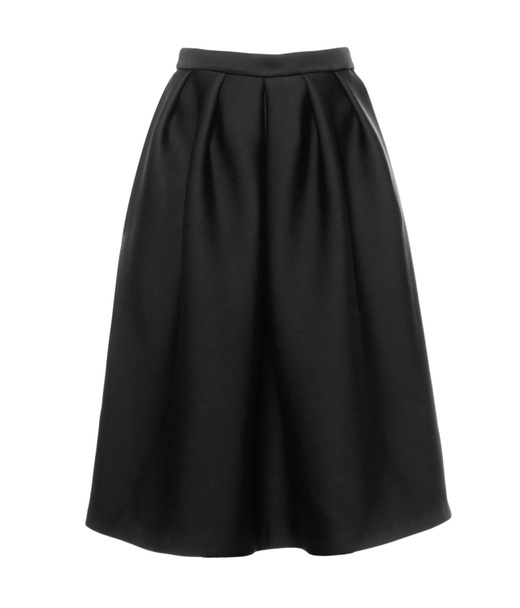 černá dlouhá sukně na bílém pozadí - Fotografie, Obrázek