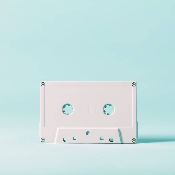 Cassette tape a on bright background - Фото, изображение