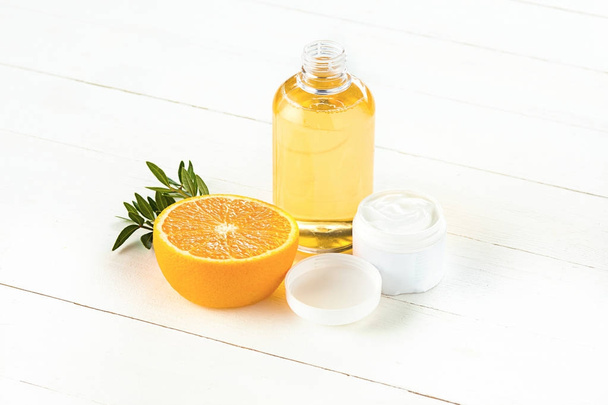 oranges oil and Orange - Photo, Image