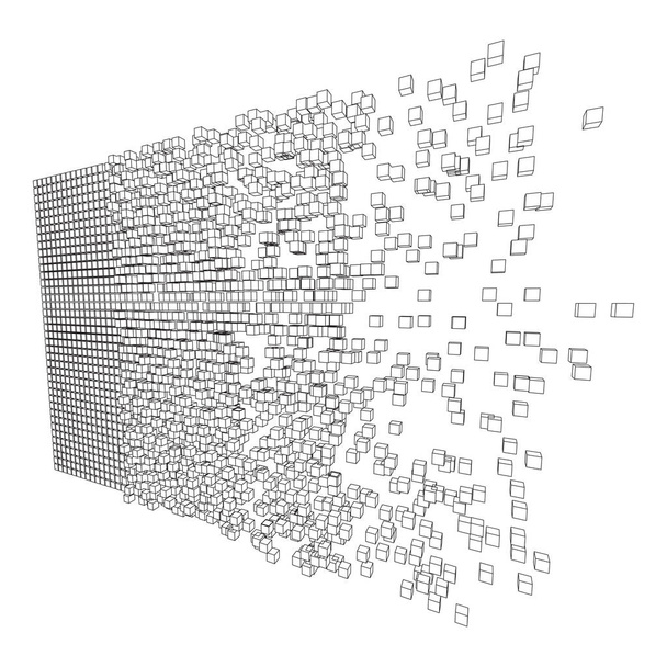 Concepto vectorial de visualización de Big data
 - Vector, Imagen