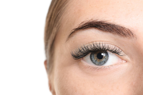 woman with eyelash extensions  - Photo, Image