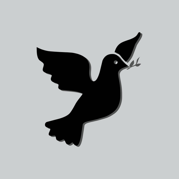 ícone de pombo, pássaro
  - Vetor, Imagem