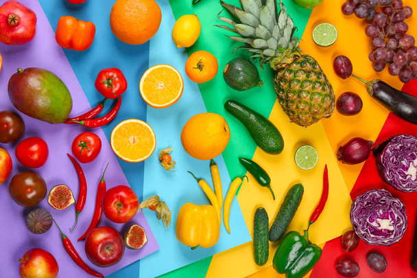 Many different fruits and vegetables  - 写真・画像
