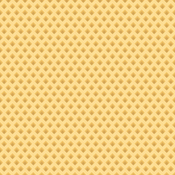 Realistic waffle seamless pattern. Waffles endless background. Repeating texture. Vector illustration. - Vector, Image