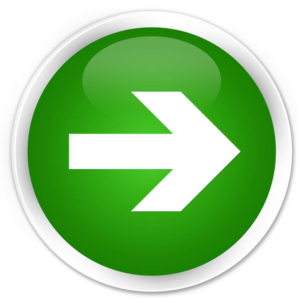 Next arrow icon premium green round button - Valokuva, kuva