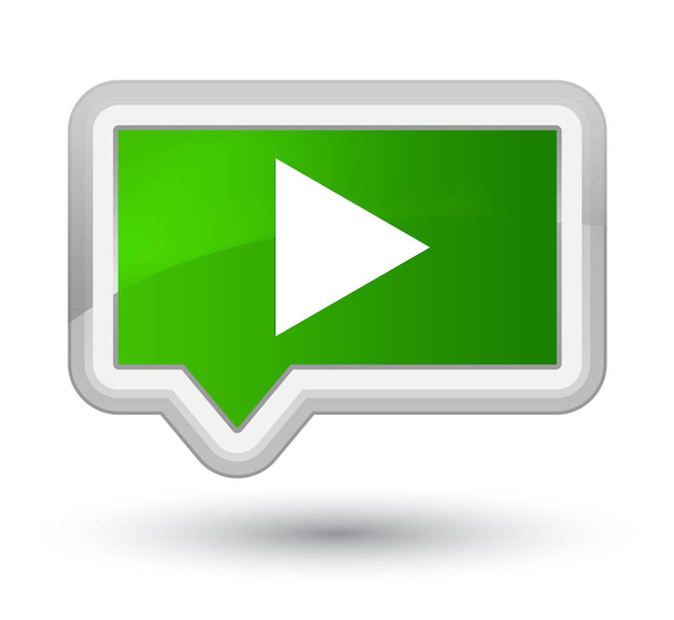Играть значок главная зеленая кнопка баннера
 - Фото, изображение