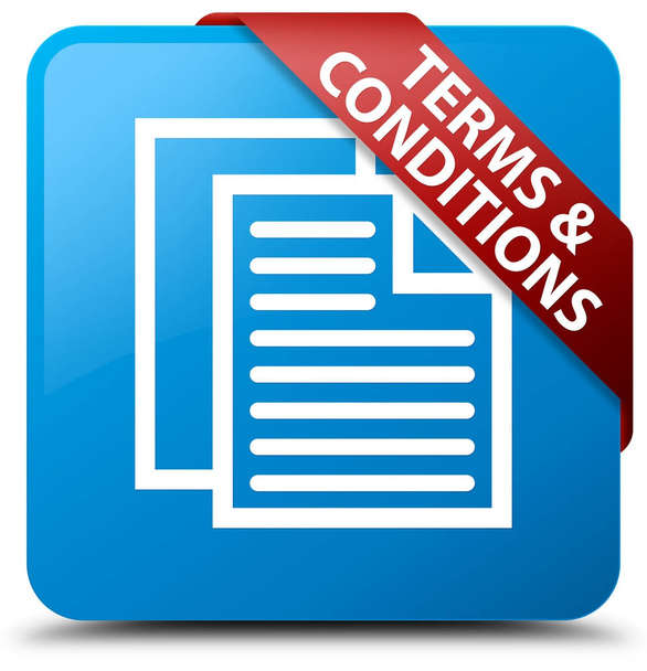Términos y condiciones (icono páginas) cyan blue square button red ri
 - Foto, Imagen