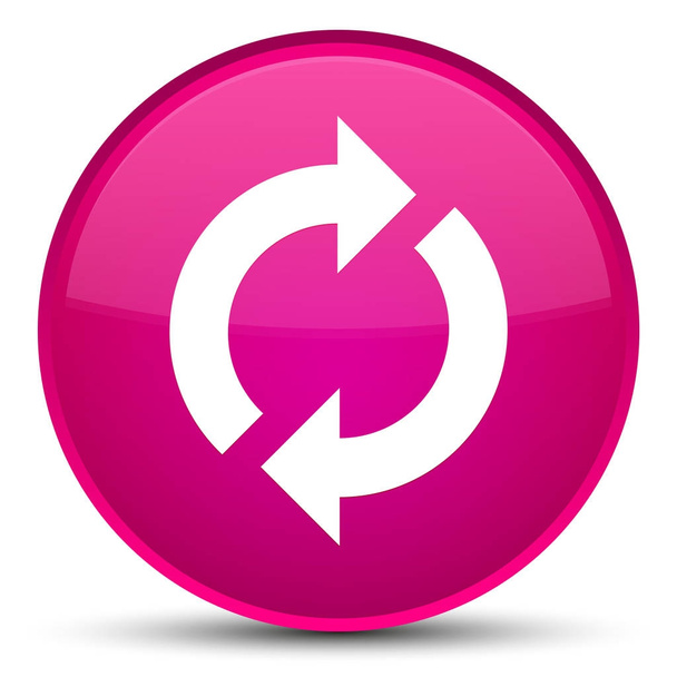 Update icon special pink round button - Zdjęcie, obraz