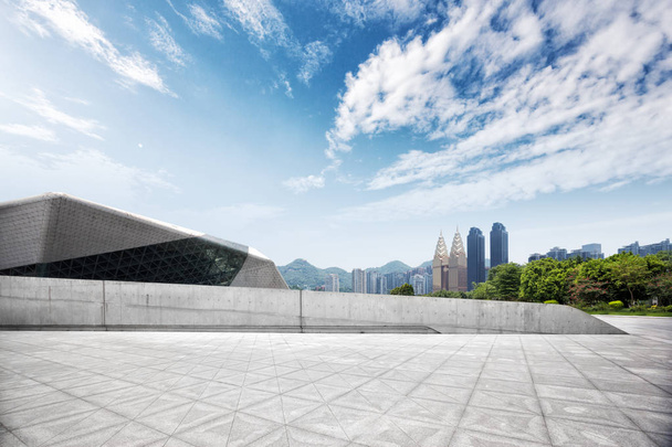 мармурова підлога з міським пейзажем Чунцин
  - Фото, зображення