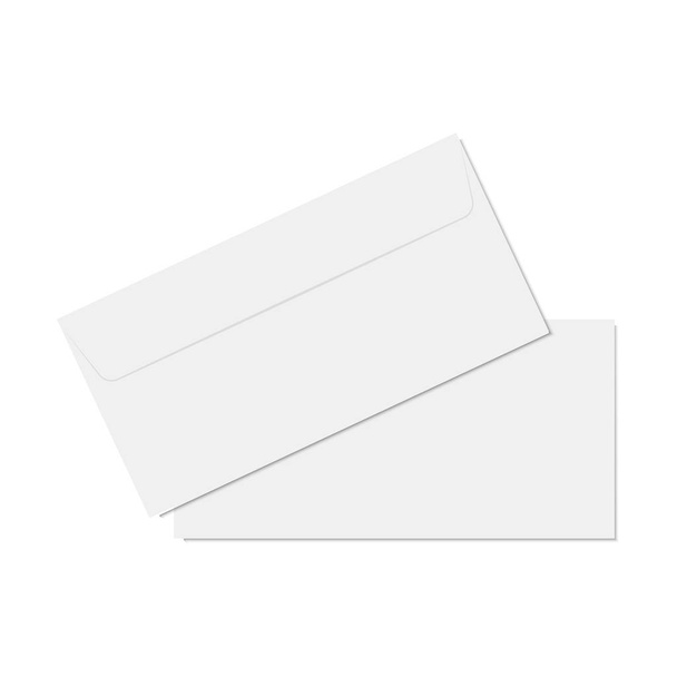 Envelope a4 paper white blank letter envelopes Vector Image