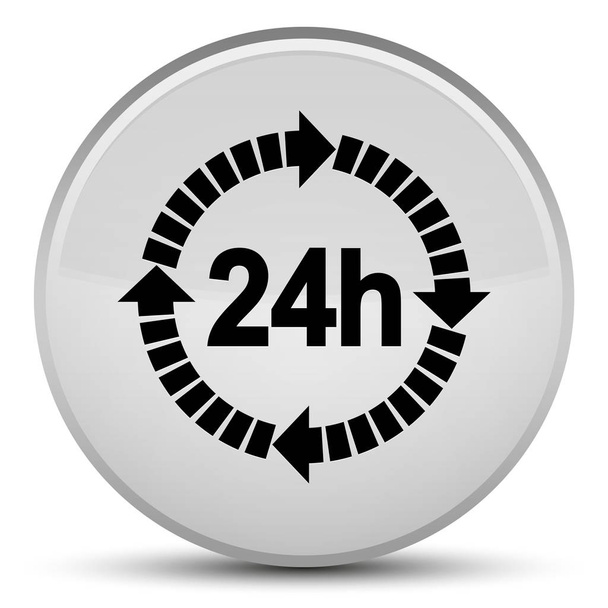 24 horas icono de entrega botón redondo blanco especial
 - Foto, imagen